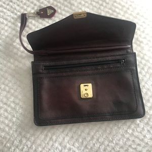 Wristlet Vintage ROLLA Travel Leather Burgandy
